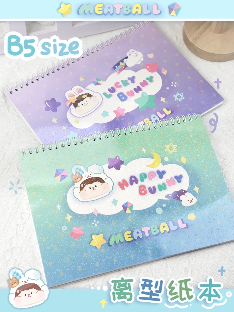 Meatball 「2023 new year rabbit」series washitape and sticker holder book