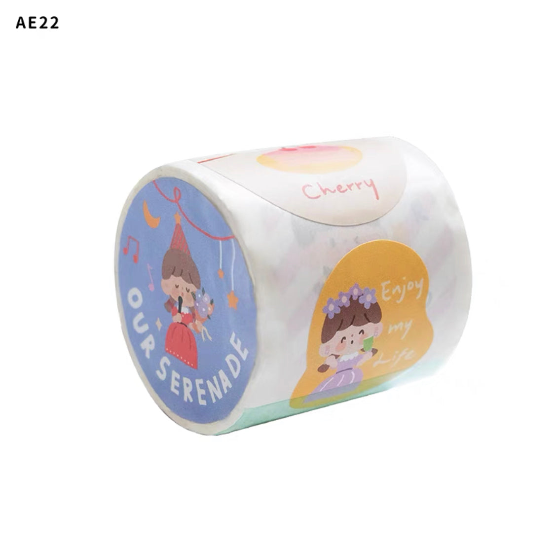 Molinta × Aki Jiang 【Our serenade】memo pad sealing sticker roll key chain