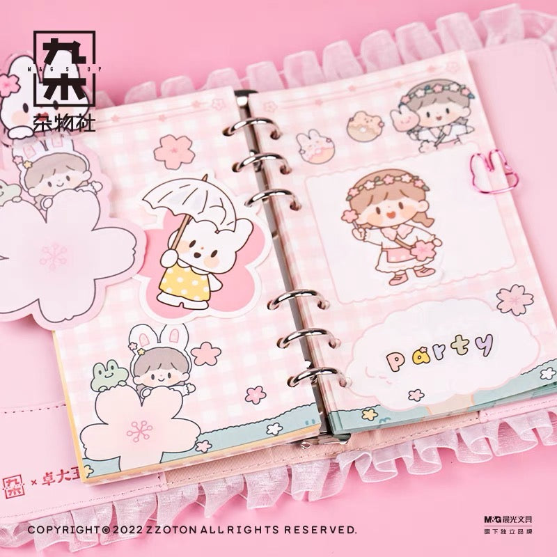 Molinta × M&G shop flower party series stationery set and journal note set