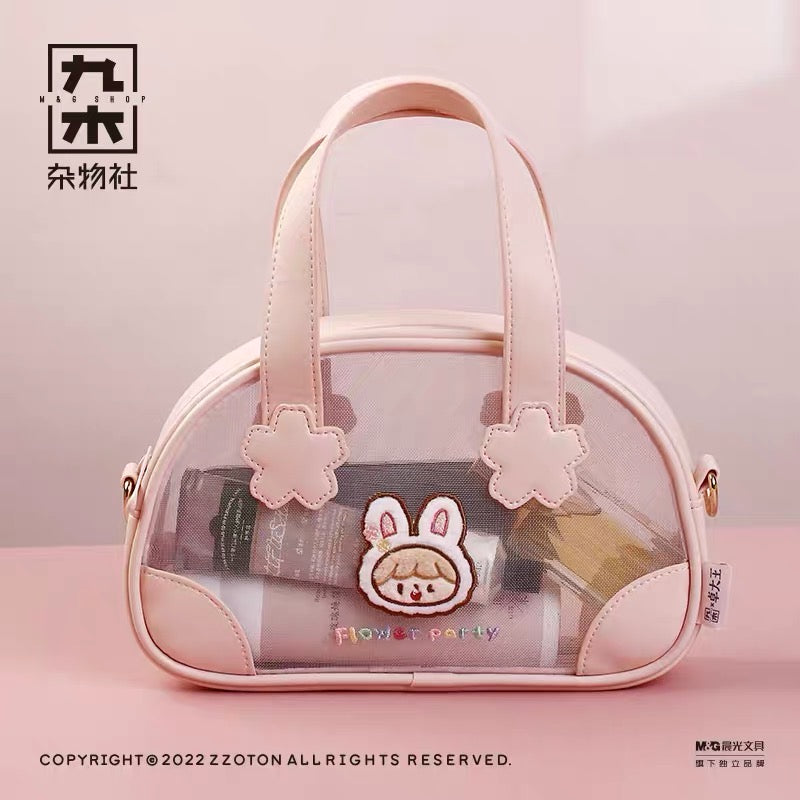 Molinta × M&G shop flower party series mini net yarn bowling bag/handbag