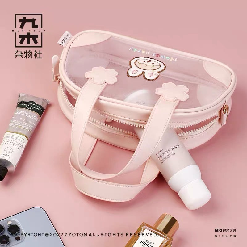 Molinta × M&G shop flower party series mini net yarn bowling bag/handbag