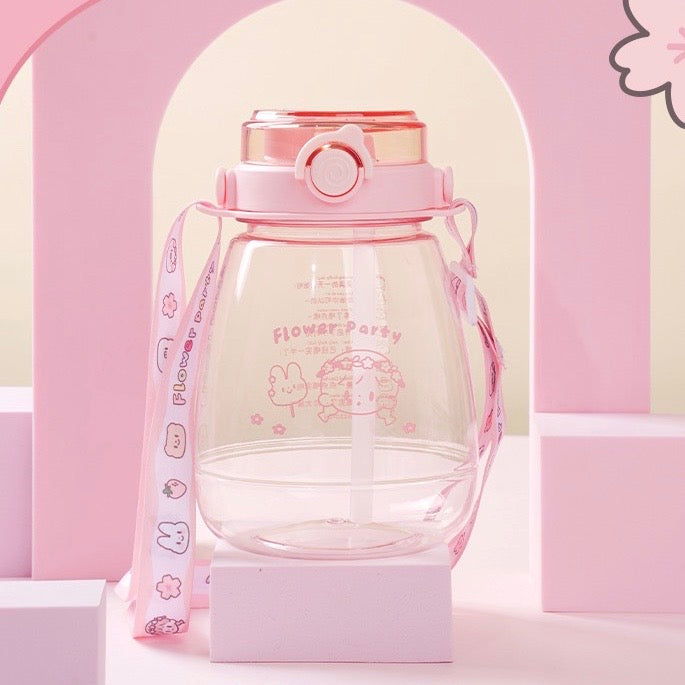 Molinta × M&G shop flower party series 1250ml sippy cup