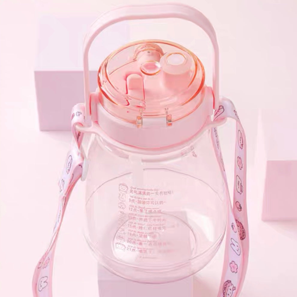 Molinta × M&G shop flower party series 1250ml sippy cup