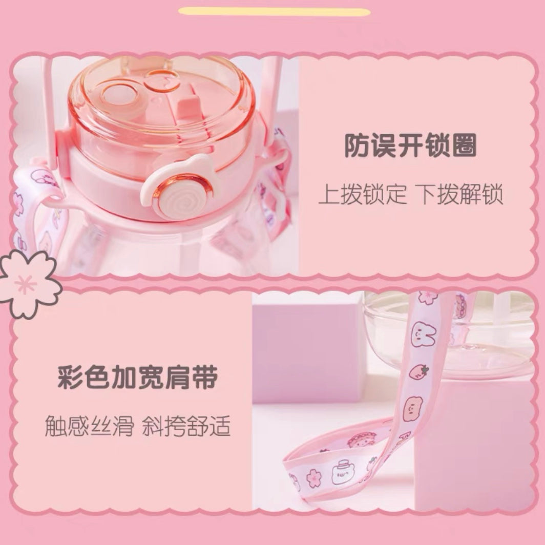 Molinta × M&G shop flower party series 1250ml sippy cup