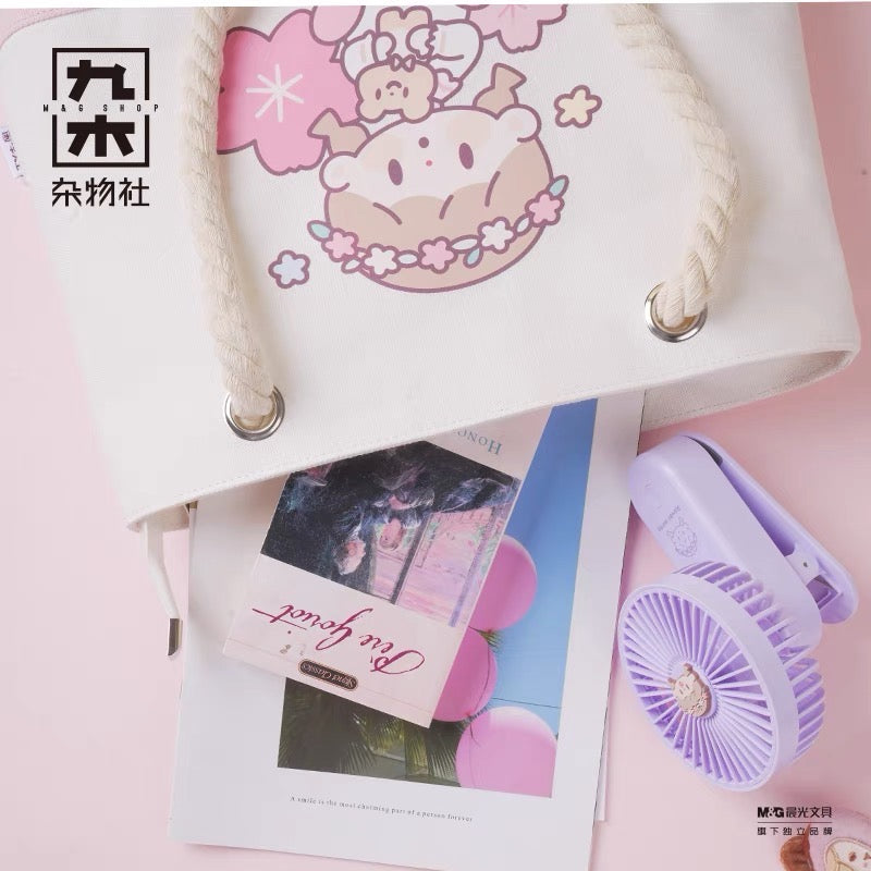 Molinta × M&G shop flower party series tote bag