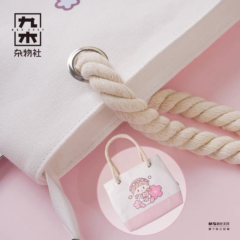 Molinta × M&G shop flower party series tote bag