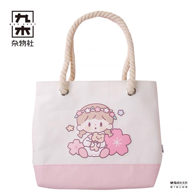 Molinta × M&G shop flower party series tote bag