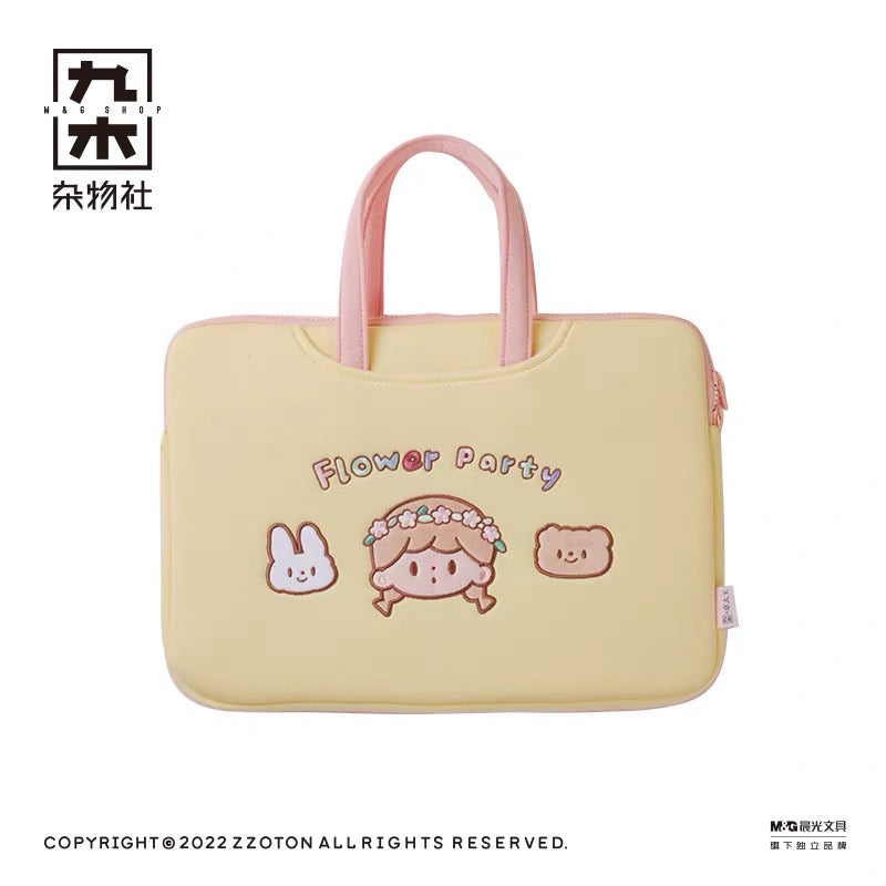 Molinta × M&G shop flower party series laptop bag