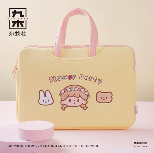 Molinta × M&G shop flower party series laptop bag