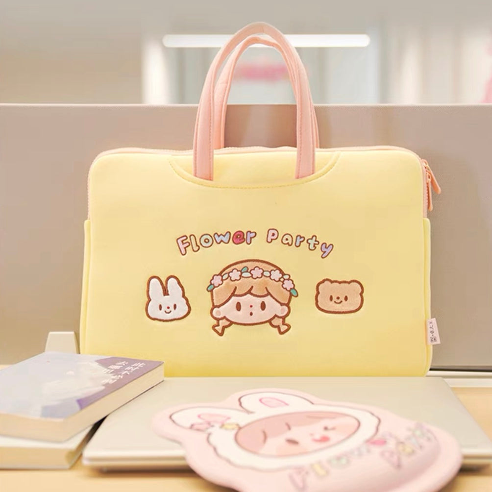 Molinta × M&G shop flower party series laptop bag
