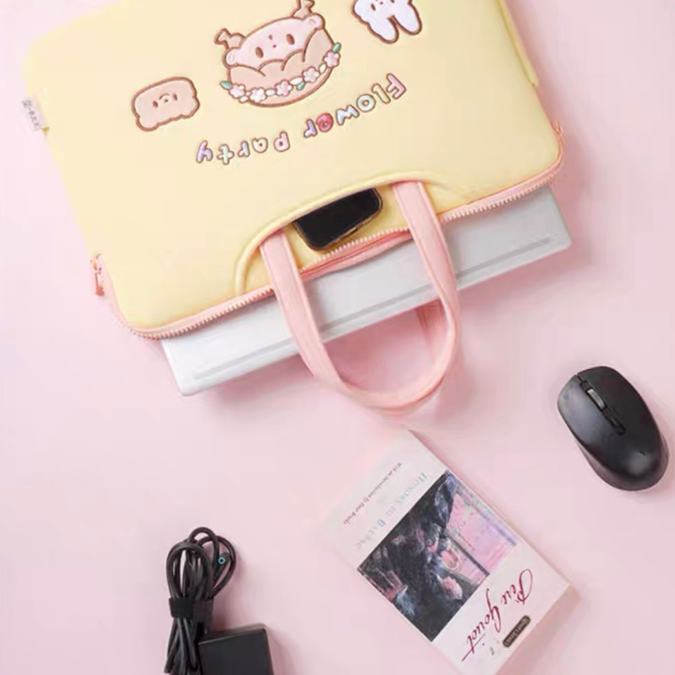 Molinta × M&G shop flower party series laptop bag