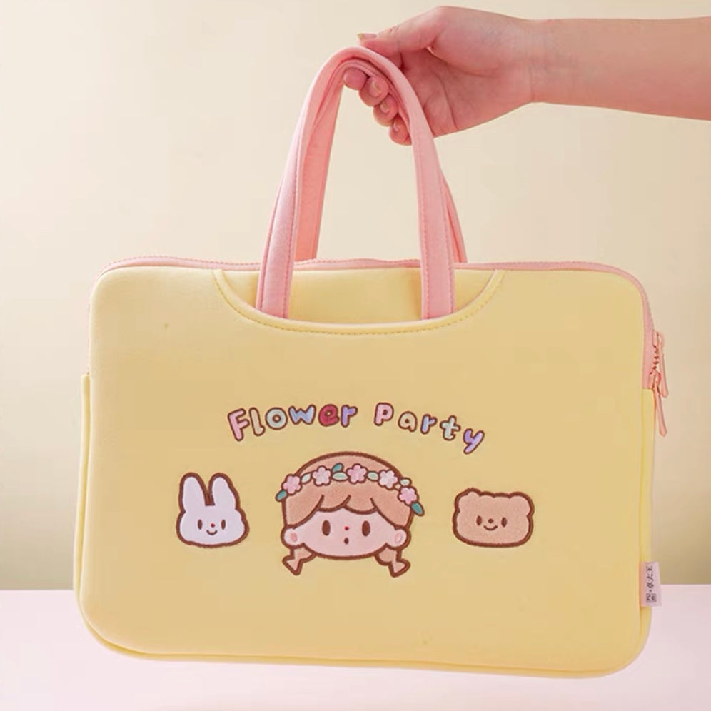 Molinta × M&G shop flower party series laptop bag