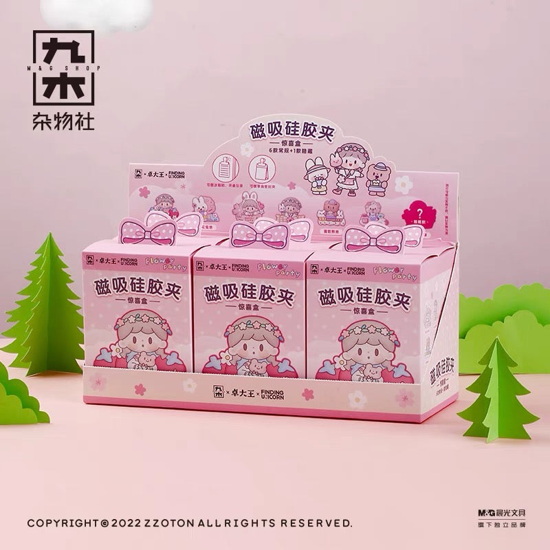 Molinta × M&G shop flower party series magnet clamp/folder blind box