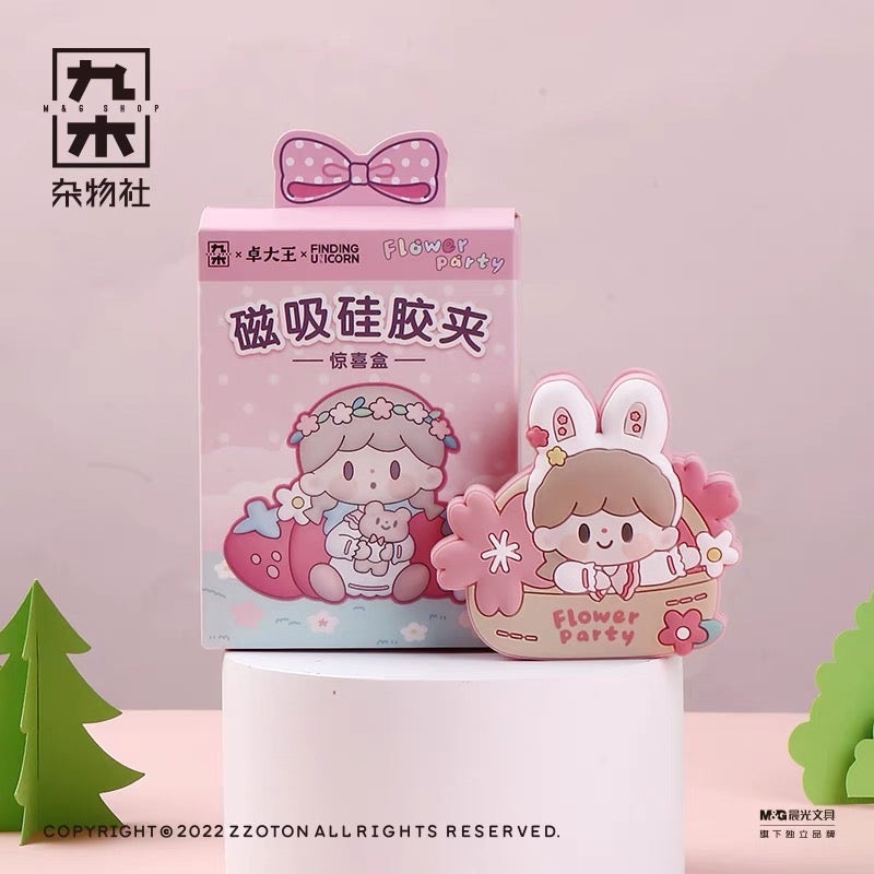 Molinta × M&G shop flower party series magnet clamp/folder blind box