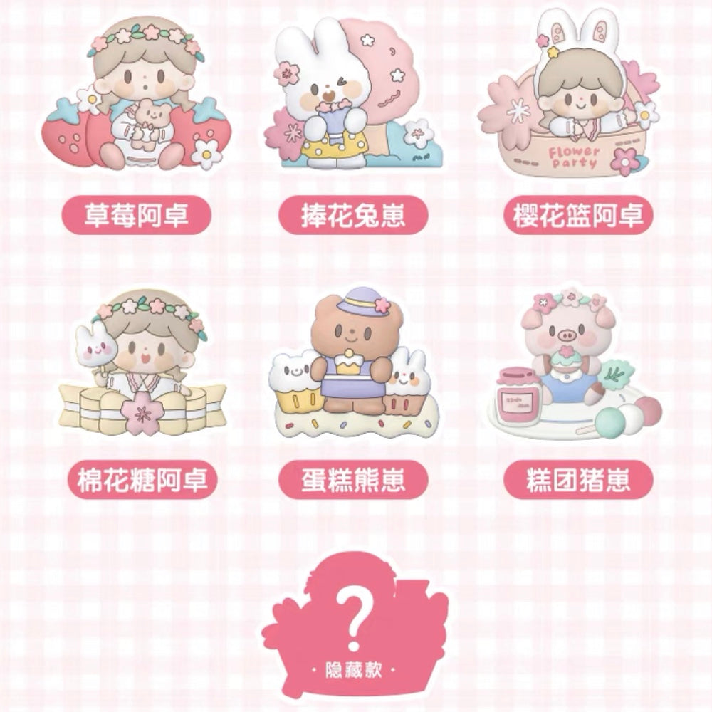 Molinta × M&G shop flower party series magnet clamp/folder blind box