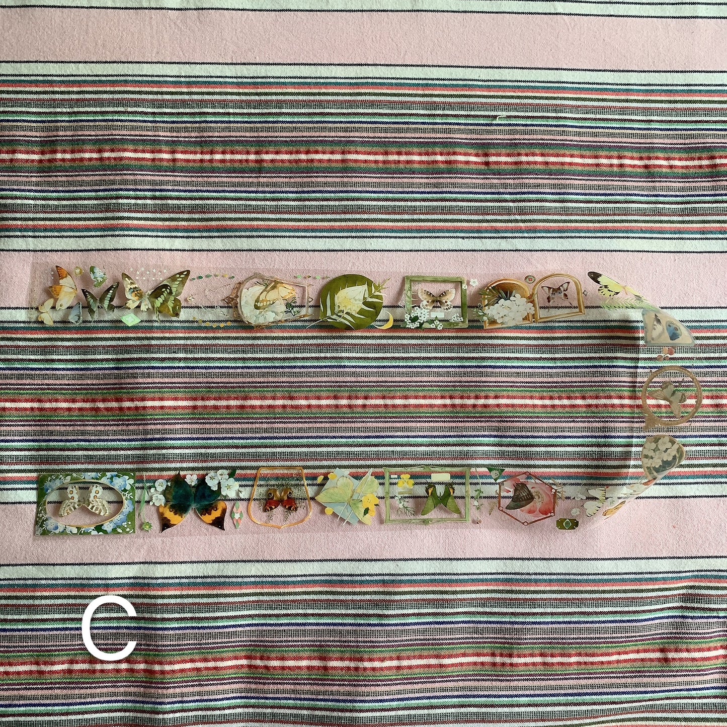 Butterfly theme PET tape sample set