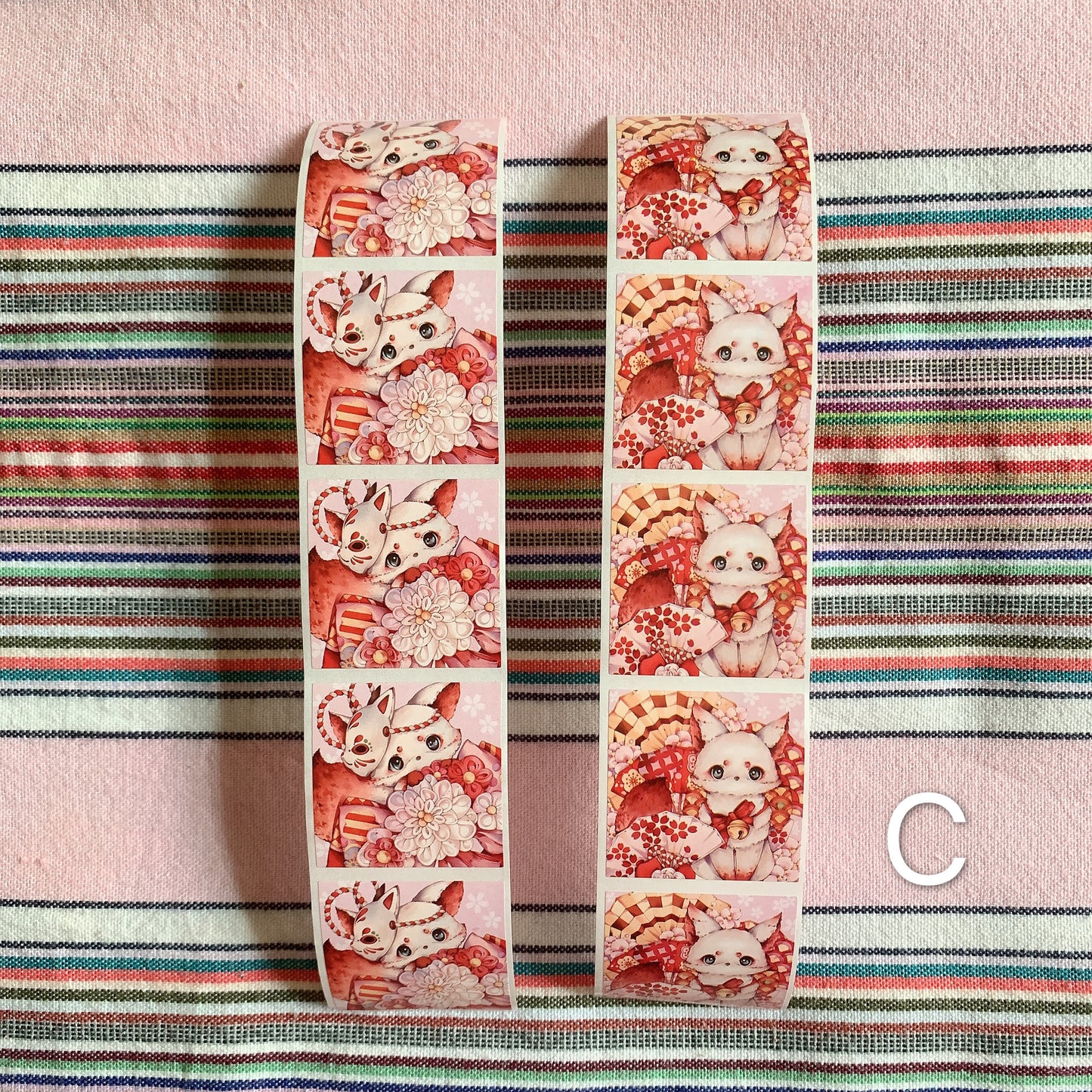 Japanese style kimono theme PET tape sample set