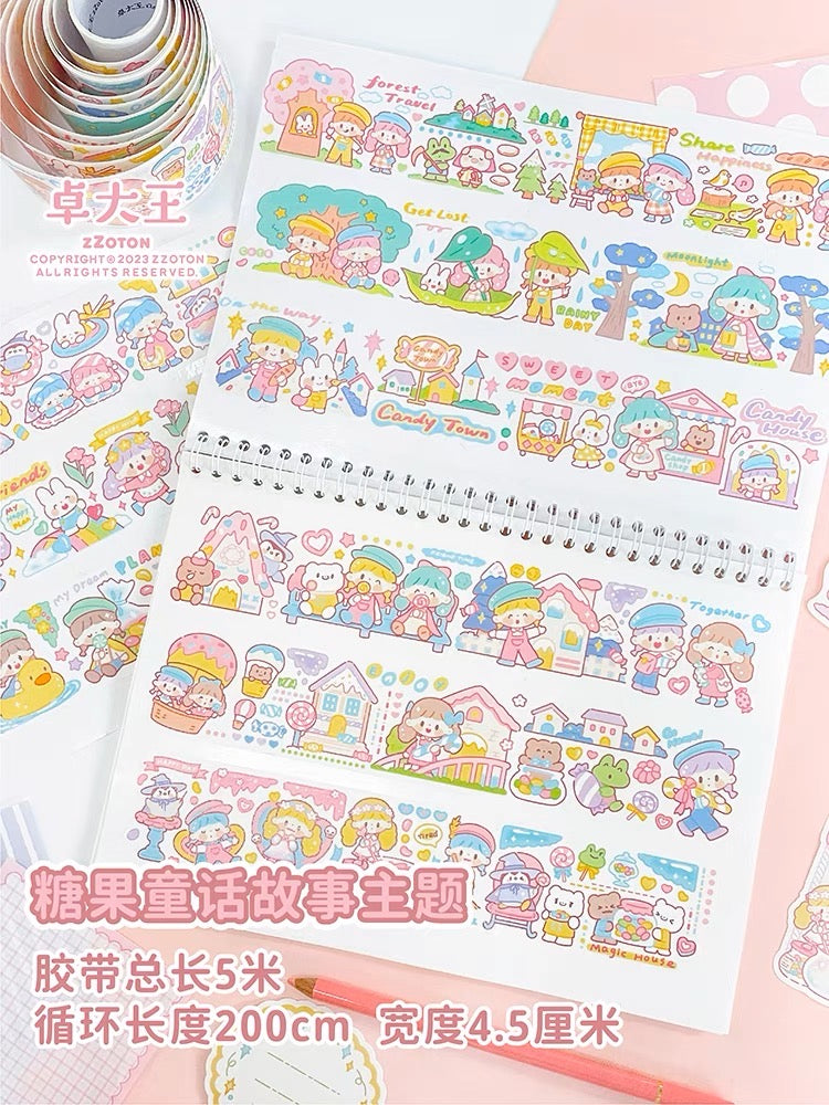 Molinta 「candy house」series washitape  sticker and journal paper pack