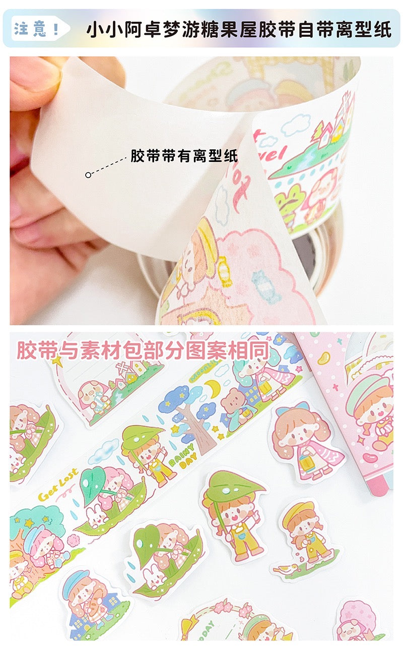 Molinta 「candy house」series washitape  sticker and journal paper pack