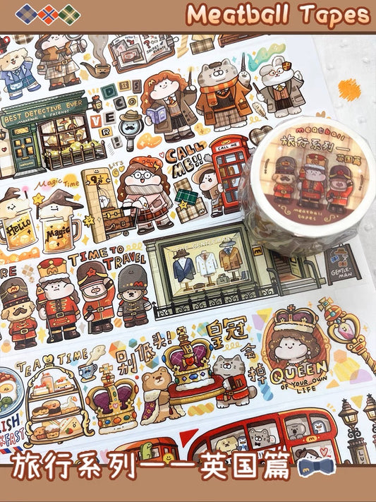 Meatball 「Travel」series 2 United Kingdom washitape