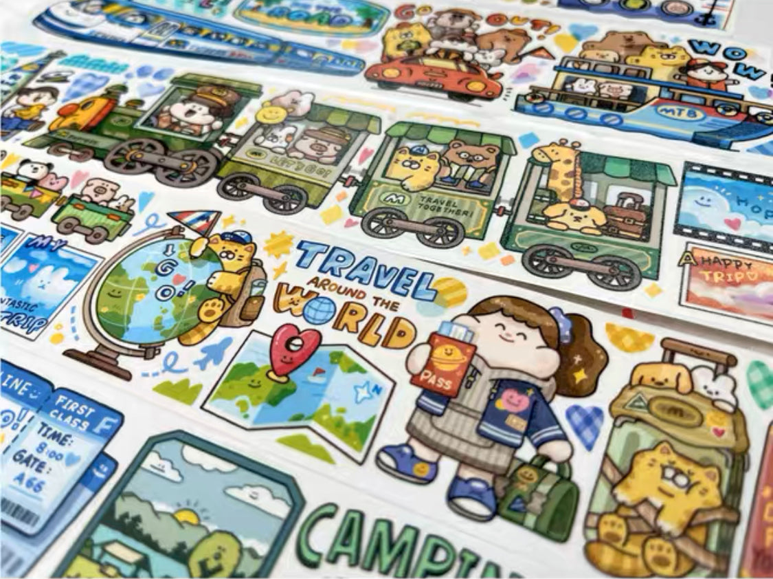 Meatball 「Travel」series 1 say come away trip washitape