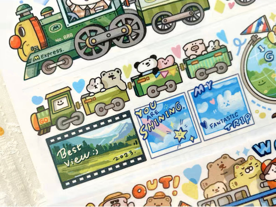 Meatball 「Travel」series 1 say come away trip washitape