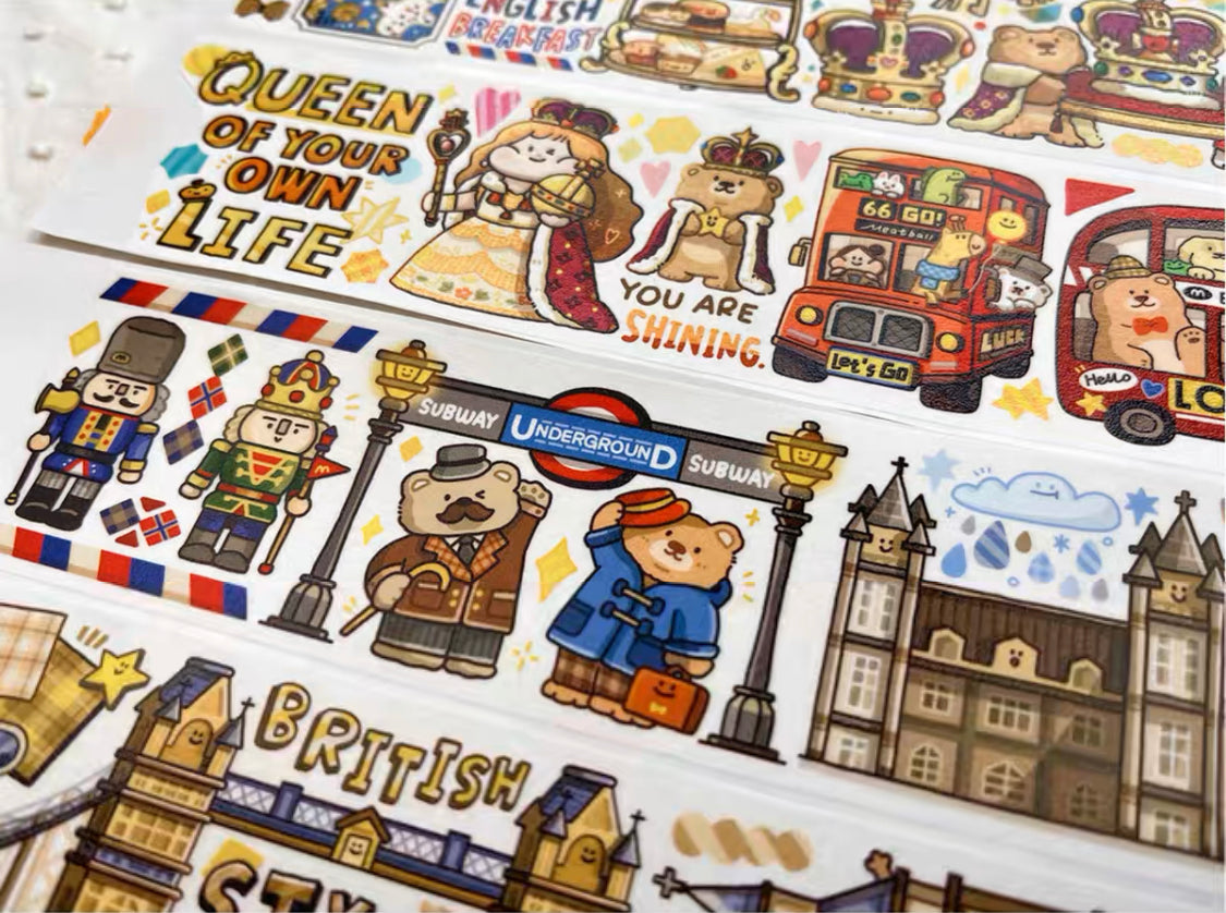 Meatball 「Travel」series 2 United Kingdom washitape