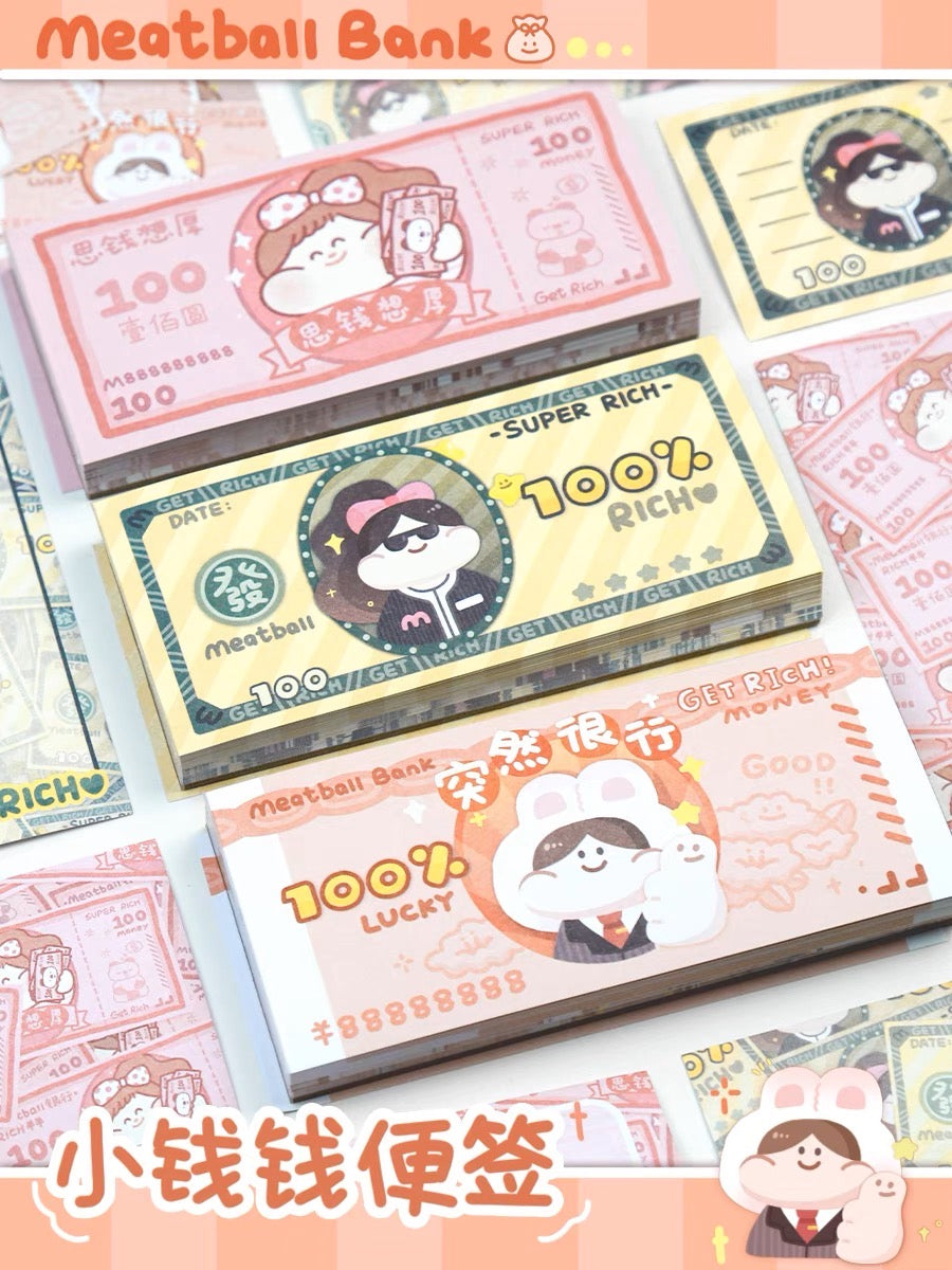 Meatball rich money memo pack