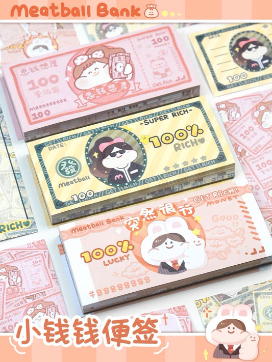 Meatball rich money memo pack