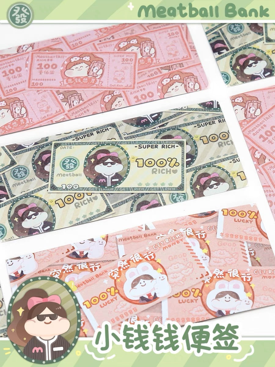 Meatball rich money memo pack