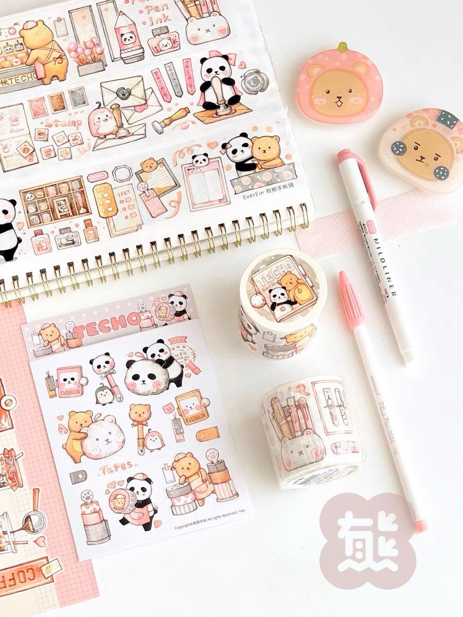 Ever&Ein techo(journal) washitape and sticker pack