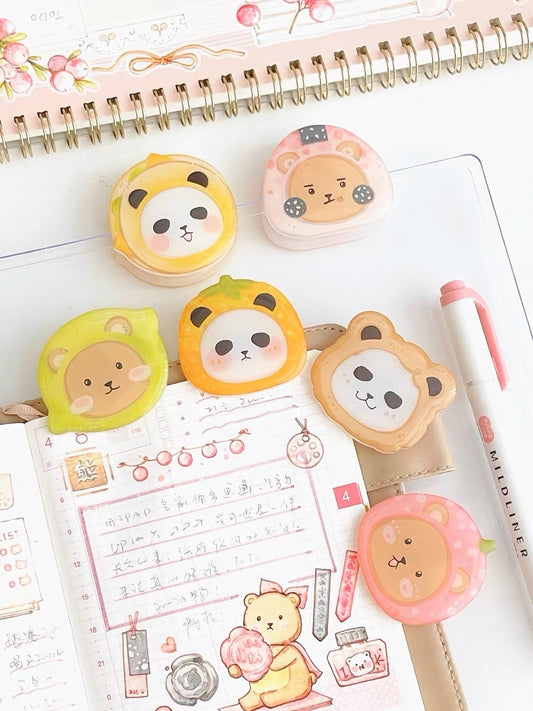 Ever&Ein panda and bear clamp