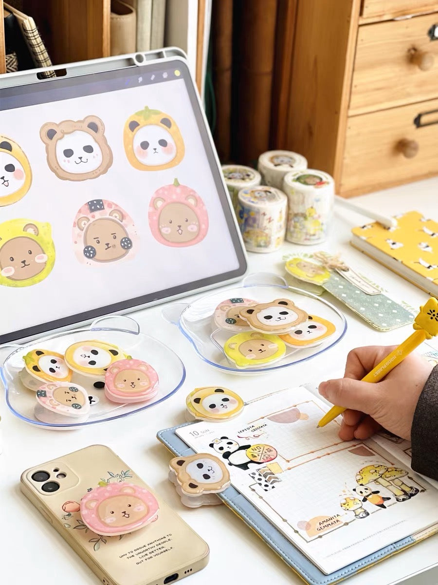Ever&Ein panda and bear clamp