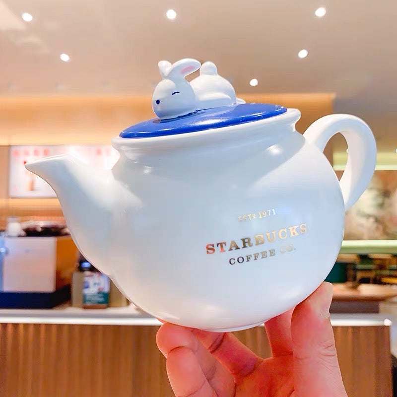 Starbucks China 2023 Spring Traditional Rabbit Season Theme 610ml +85ml ceramic pot with cup set