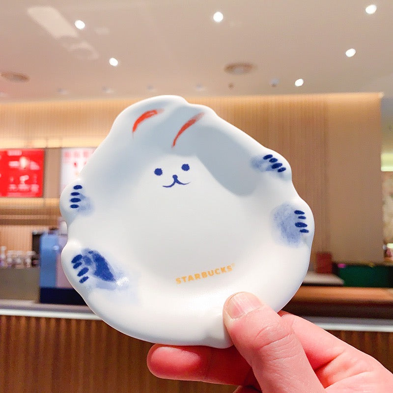 Starbucks China 2023 Spring Traditional Rabbit Season Theme plate set