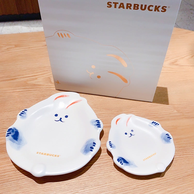 Starbucks China 2023 Spring Traditional Rabbit Season Theme plate set