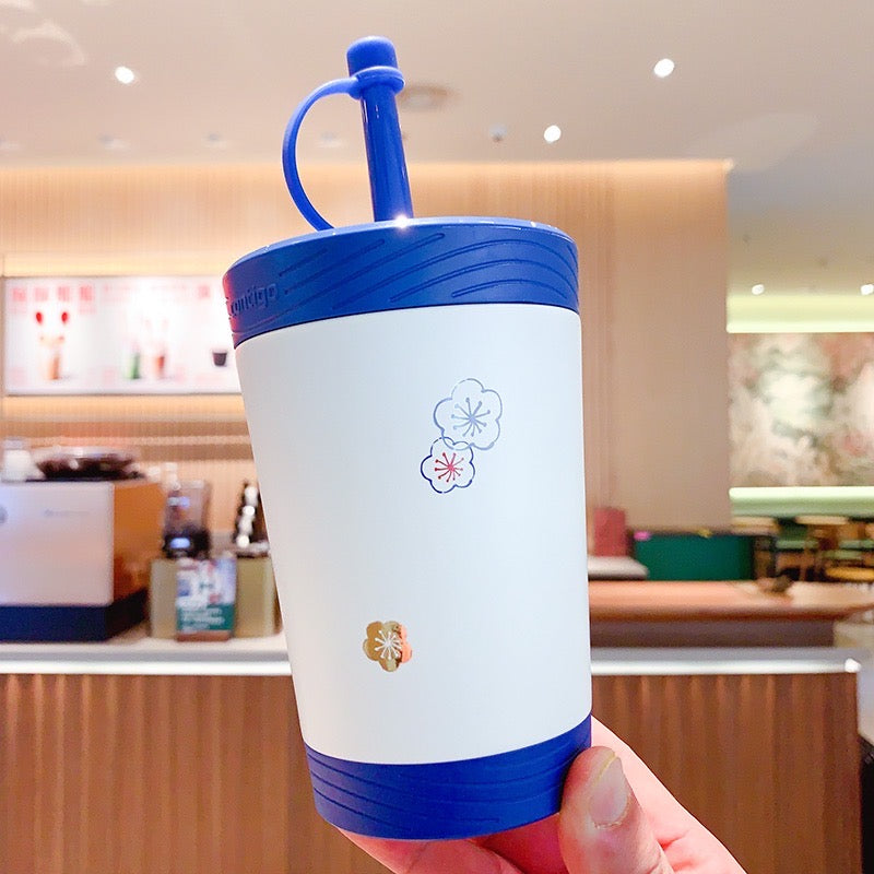 Starbucks China 2023 Spring Traditional Rabbit Season Theme 390ml contigo stainless steel cup with straw