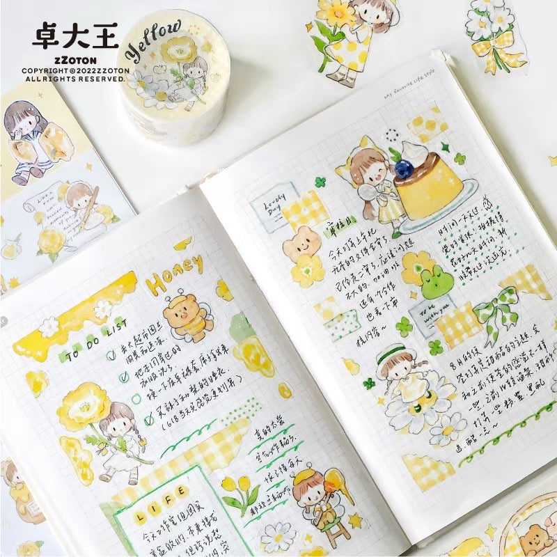Molinta colorful sticker pack（violet yellow）