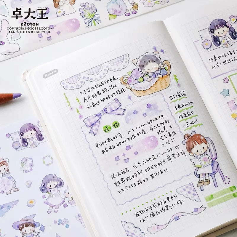 Molinta colorful sticker pack（violet yellow）