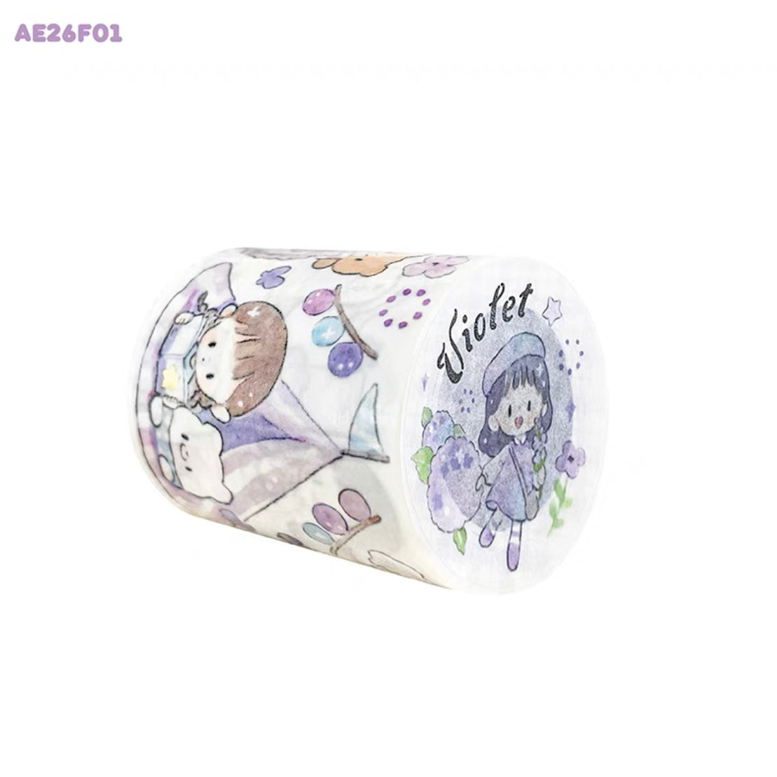 Molinta colorful washitape（violet yellow）