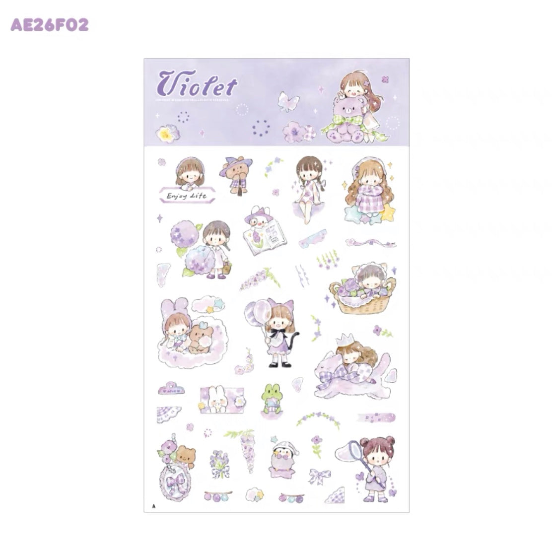 Molinta colorful sticker pack（violet yellow）