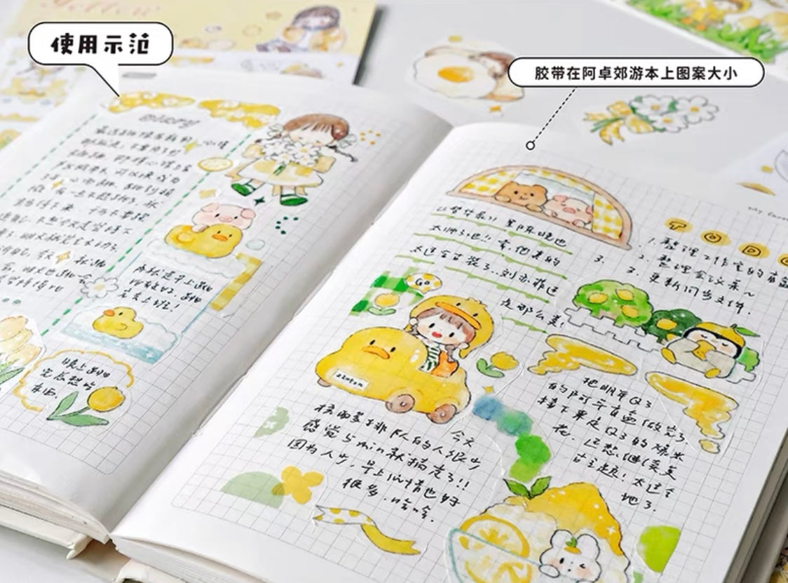 Molinta colorful sticker pack（violet yellow）