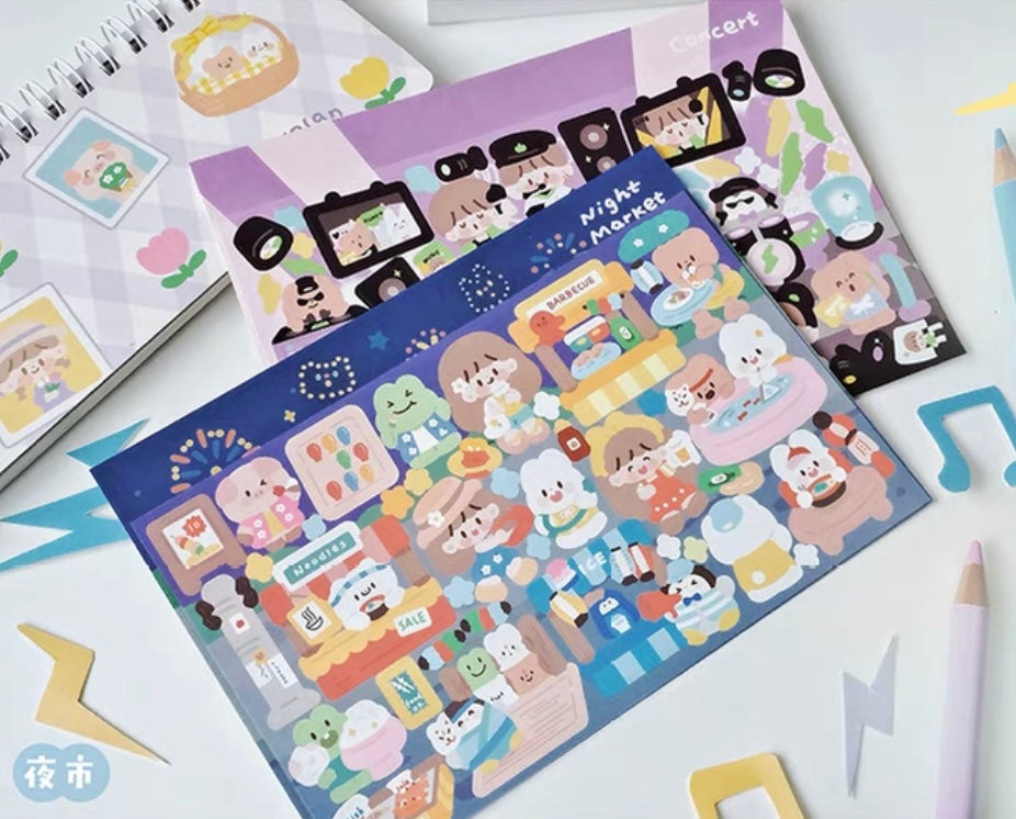 Molinta scene sticker set 3