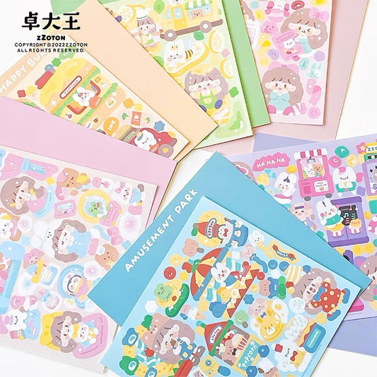 Molinta big size scene sticker set 1