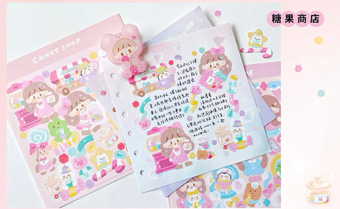 Molinta big size scene sticker set 1
