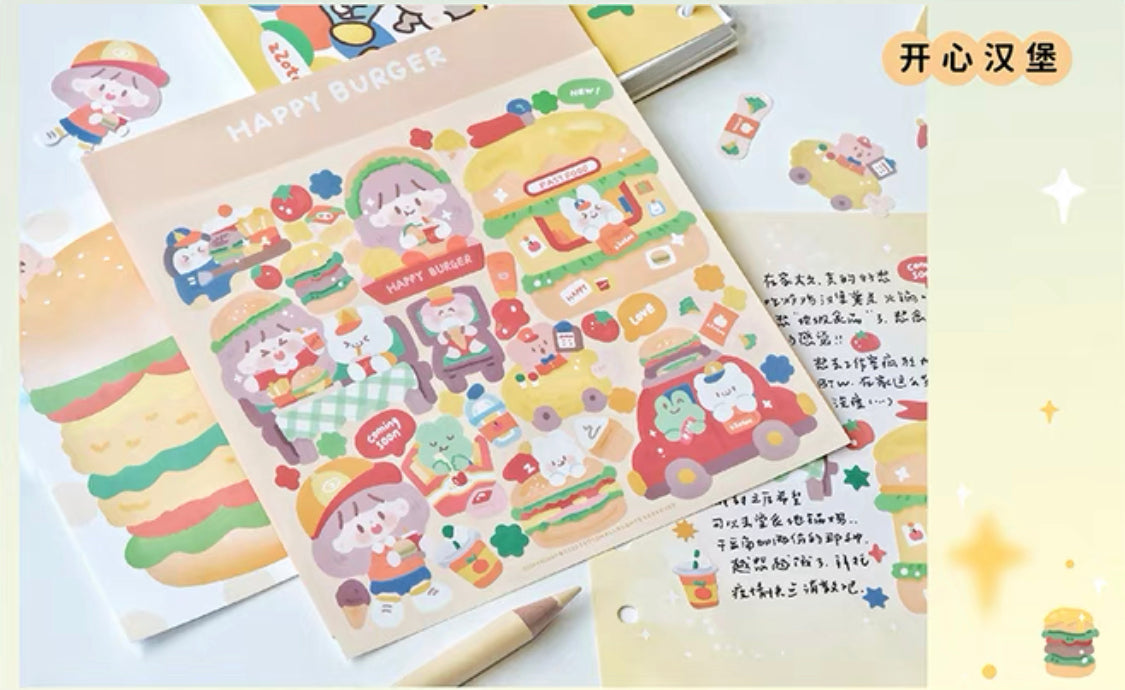 Molinta big size scene sticker set 1