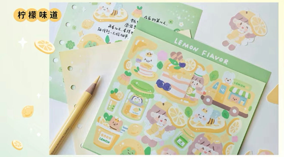 Molinta big size scene sticker set 1