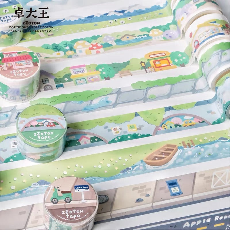 Molinta scene background shaped washitape season 1