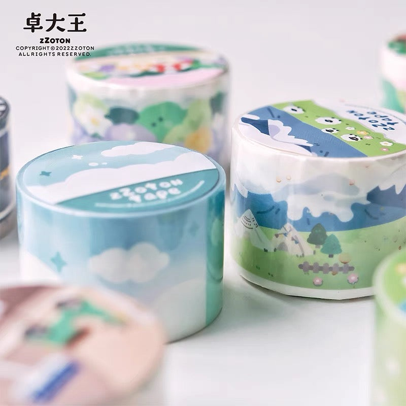 Molinta scene background shaped washitape season 1