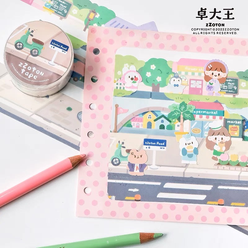 Molinta scene background shaped washitape season 1